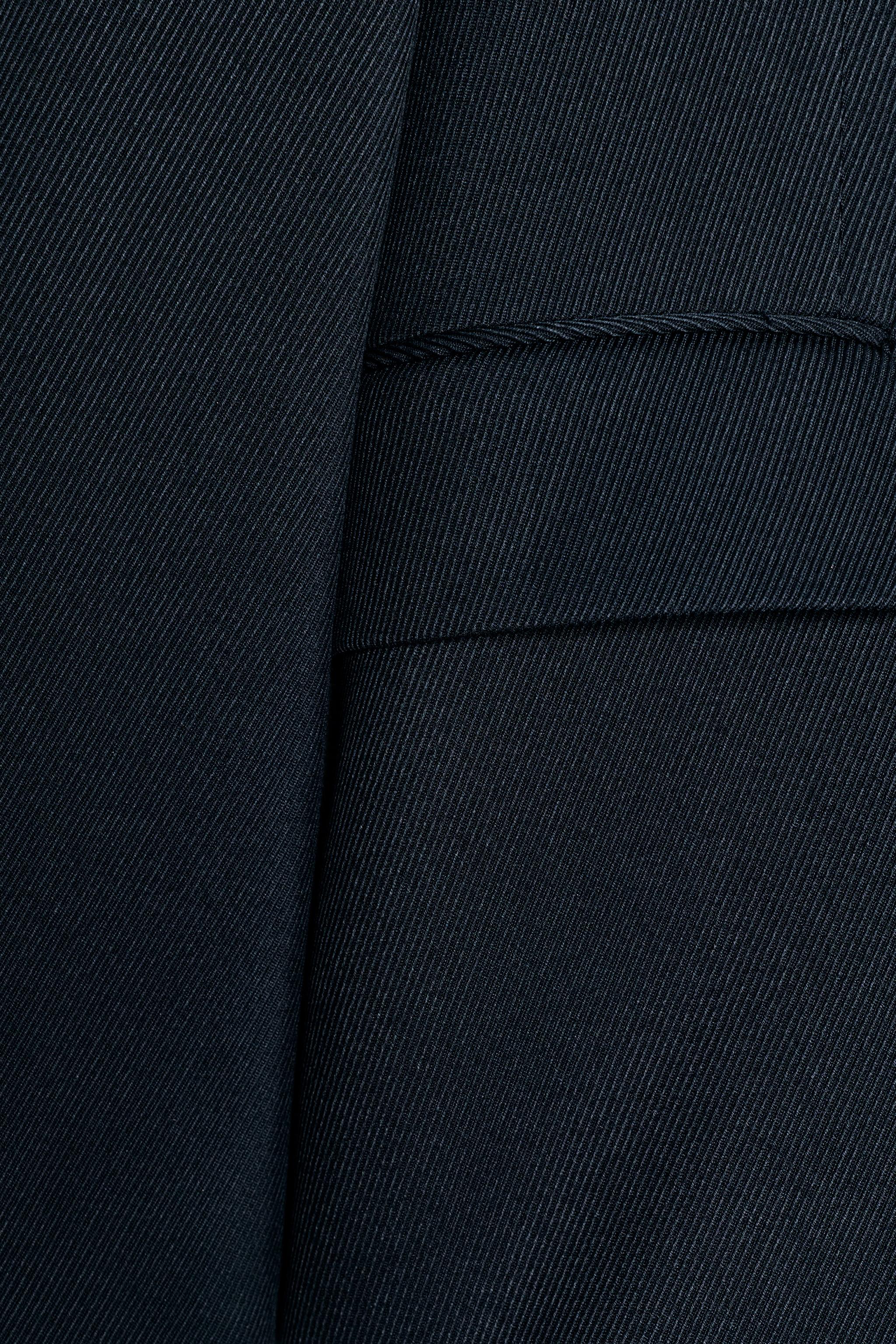 OVERSIZE DOUBLE-BREASTED TWILL BLAZER